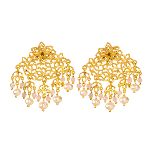 Dreamy Rose Stud Earrings