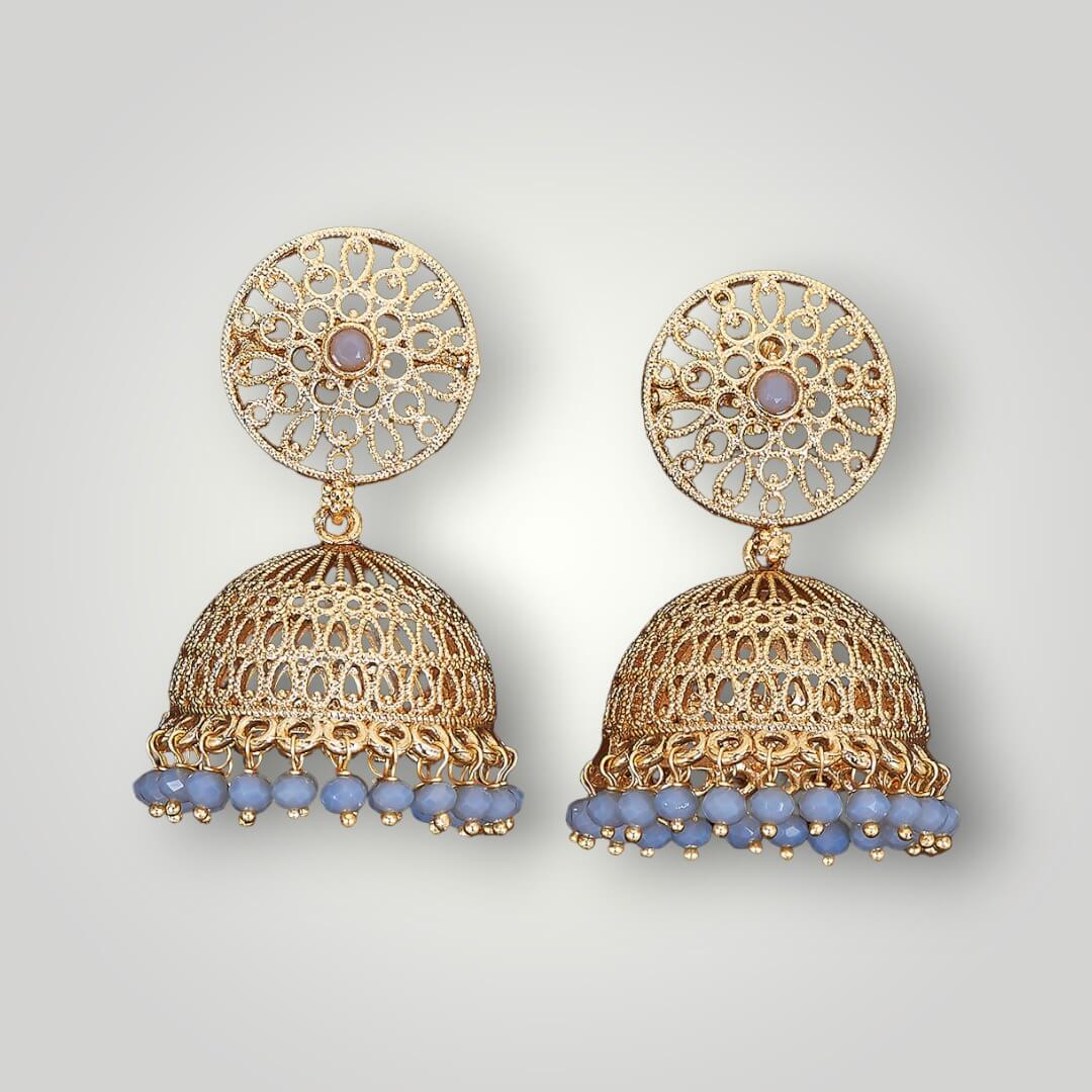 214537 - Antique Gold Plated Jhumki Style Earring