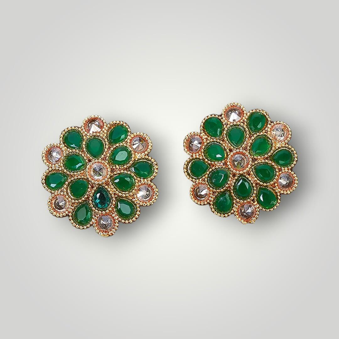 214890 - Antique Gold Plated Top/Stud Style Earring