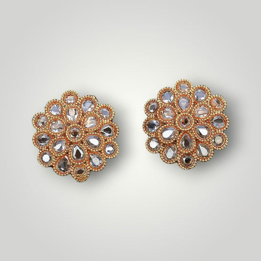 214890 - Antique Gold Plated Top/Stud Style Earring