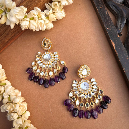 Amethyst Nachde Ne Saare Glam Earrings