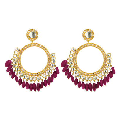 Rani Pink Mehfil Glam Earrings