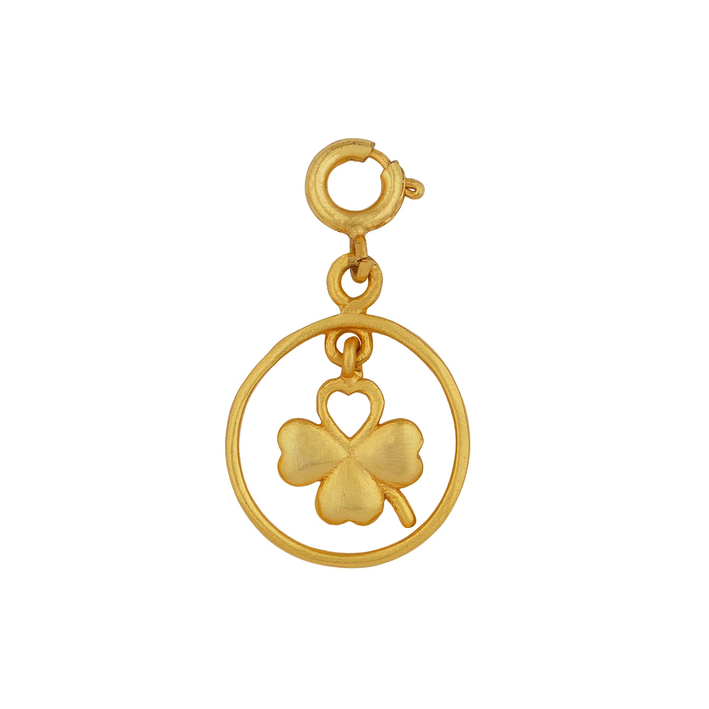 Lucky Four-Leaf Clover Charm