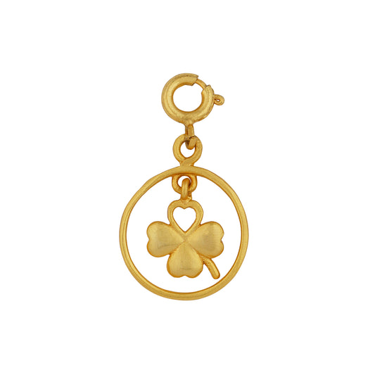 Lucky Four-Leaf Clover Charm