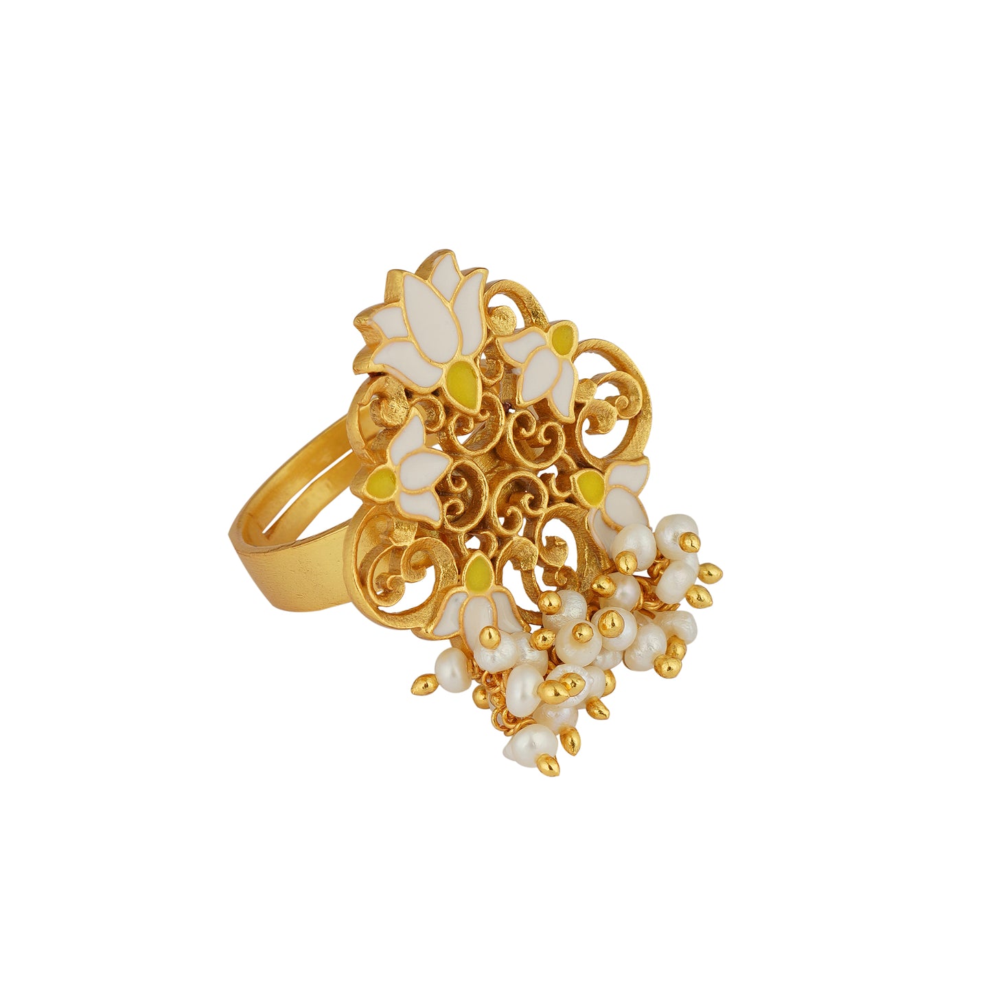 White Water Lotus Song Ring