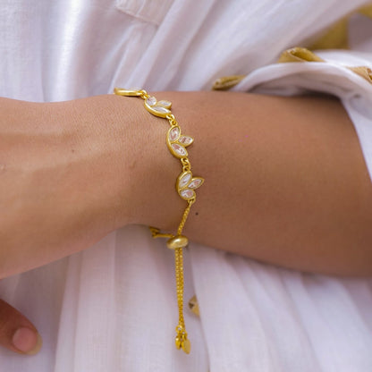 Mirror Polki Padma Bracelet