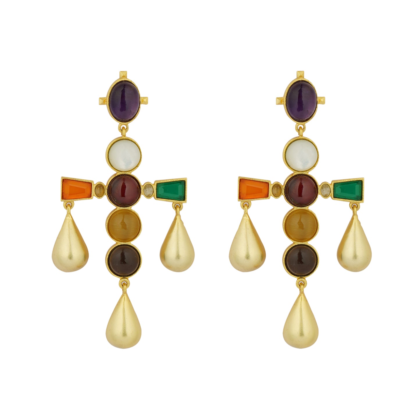 Navratna Colour Pop Earrings