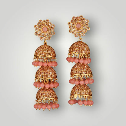 210085 - Antique Gold Plated Jhumki Style Earring