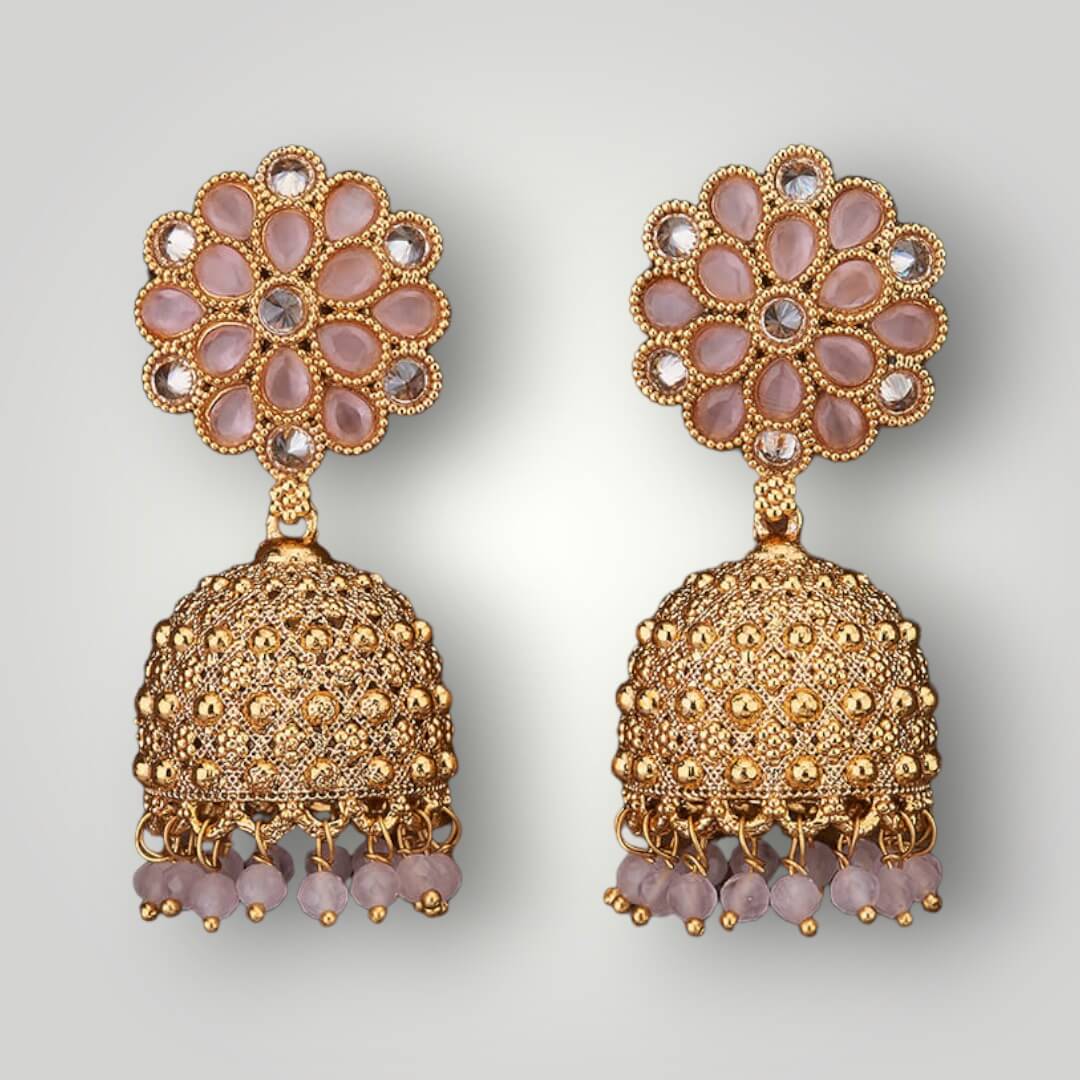 210791 - Antique Gold Plated Jhumki Style Earring