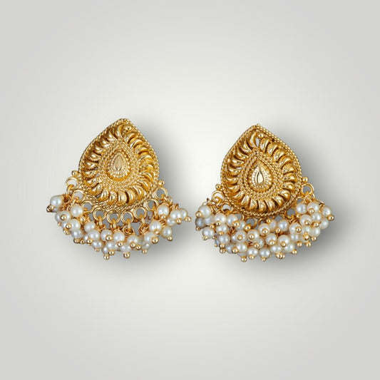 212307 - Antique Gold Plated Top/Stud Style Earring
