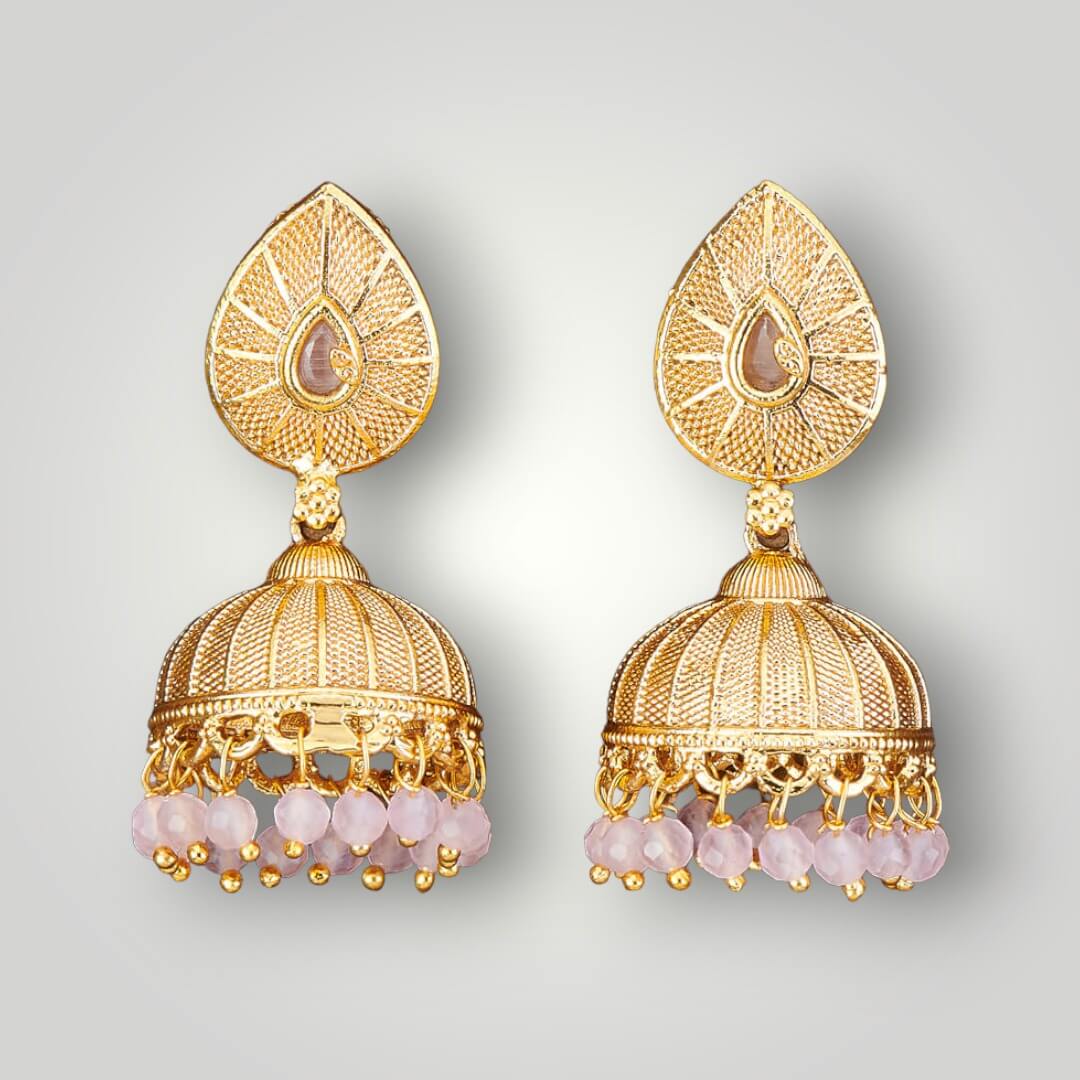 212391 - Antique Gold Plated Jhumki Style Earring