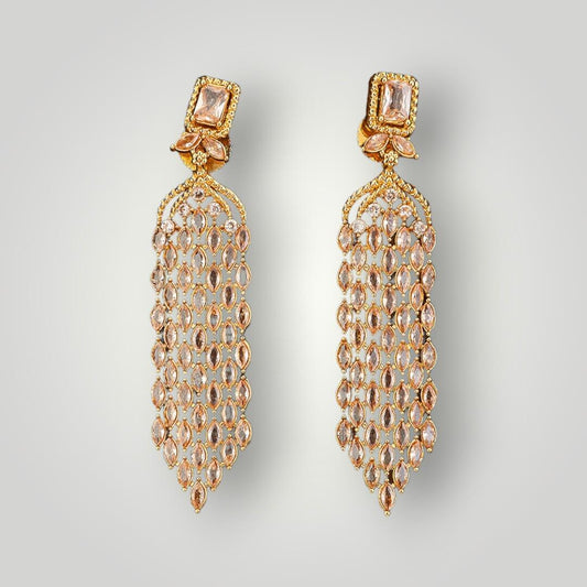 212457 - Antique Gold Plated Drop Style Earring