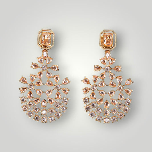 214063 - Antique Gold Plated Classic Style Earring
