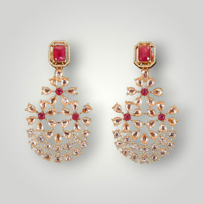 214063 - Antique Gold Plated Classic Style Earring