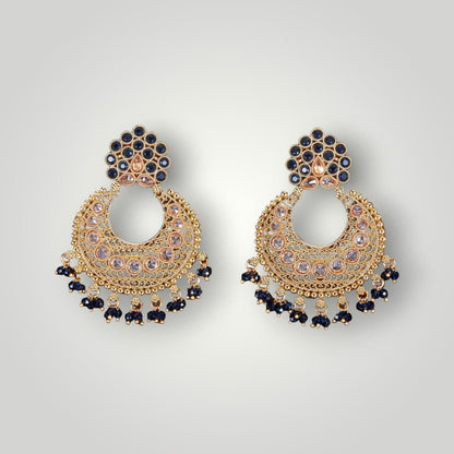 214071 - Antique Gold Plated Chand Style Earring