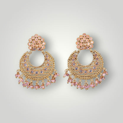 214071 - Antique Gold Plated Chand Style Earring