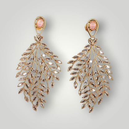 214813 - Antique Gold Plated Classic Style Earring