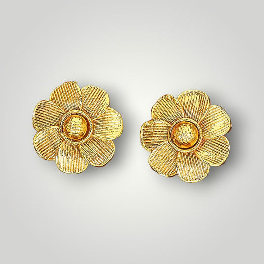 214992 - Antique Gold Plated Top/Stud Style Earring